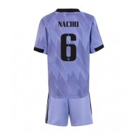 Real Madrid Nacho #6 Fotballklær Bortedraktsett Barn 2022-23 Kortermet (+ korte bukser)